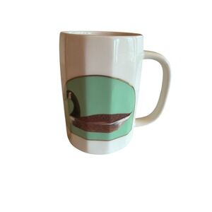 Otagiri Mug White Canada Goose Gibson Greeting Cards Octagonal Japan Ceramic
